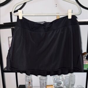Lululemon Black Ruffled Tennis Skirt